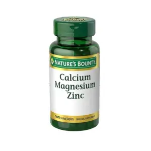 Nature's Bounty Calcium Magnesium & Zinc Caplets | 100 Count