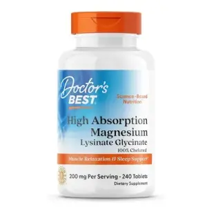 Doctor's Best Magnesium Glycinate Lysinate - 200mg | 240 Count