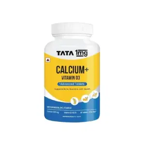 TATA 1mg Calcium & Vitamin D3 supplement | 60 tablets