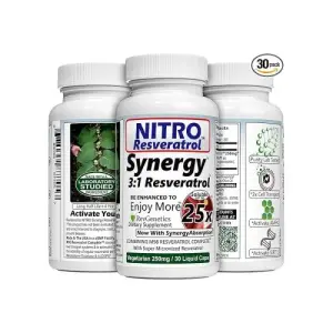 Revgenetics Nitro Synergy Resveratrol with Up to 25x Solubility - 500mg | 60 Capsules