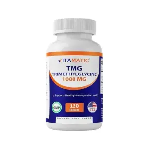 Vitamatic TMG Supplements - 1000 Mg  | 120 Tablets