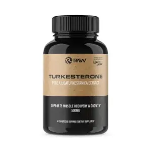 RAW Turkesterone Supplement - Pure Ajuga Turkestanica Extract | 60 Capsules
