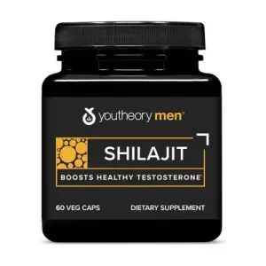 Youtheory Men's Shilajit - 250mg | 60 Veg Capsules