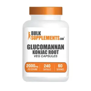 Glucomannan (Konjac Root) Capsules by Bulk Supplements | 60 Servings