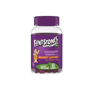 Flintstones Vitamins Elderberry Gummies with Immunity Support | From Vitamin C and Zinc - 60 Gummies