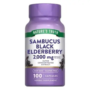 Nature's Truth Sambucus Black Elderberry - 2000 Mg | 100 Capsules