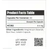 SwissChems AC262 0.5 mg 60 Capsules label section 4 thumbnail