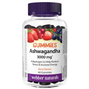 Webber Naturals Ashwagandha Gummy 3000mg 60 Gummies