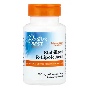 Doctor's Best Stabilized R-Lipoic Acid 100 mg 60 Veggie Caps
