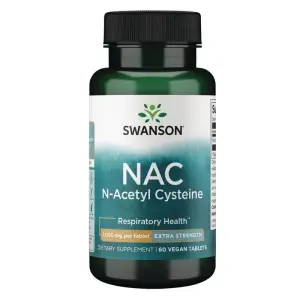 NAC N-Acetyl Cysteine - Extra Strength -  60 Vegan Tabs