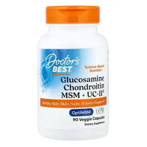 Doctor's Best Glucosamine Chondroitin MSM + UCII 90 Veggie Capsule