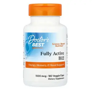 Doctor's Best Fully Active B12 1500 mcg 180 Veggie Caps