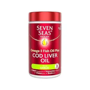 Seven Seas Cod Liver Oil & Garlic Capsules