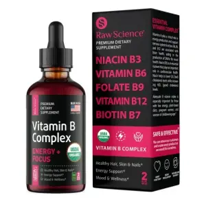 Raw Science Liquid Vitamin B Complex For Hairs - 60 Ml