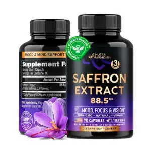 Nutra Harmony Saffron Extract Supplement | 90 Capsules