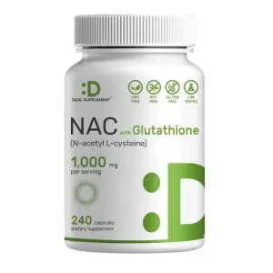 Deal Supplement N-Acetyl Cysteine (NAC) - 1000mg | 240 Capsules