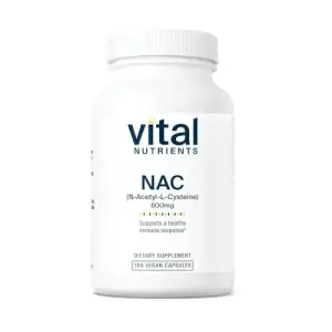 Vital Nutrients N-Acetyl Cysteine - NAC 600mg | 100 Capsules