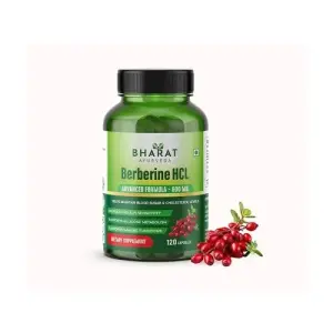 Bharat Ayurveda Berberine HCL - 600mg | 120 Capsules (pack of 1)