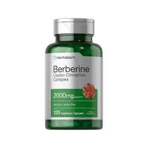 Horbaach Berberine with Ceylon Cinnamon Complex | 120 Veggie Capsules