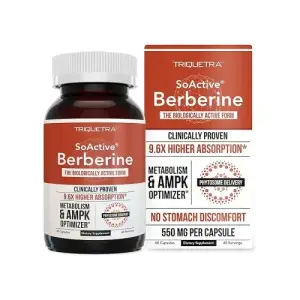 Triquetra Health SoActive Berberine 550mg | 60 Servings
