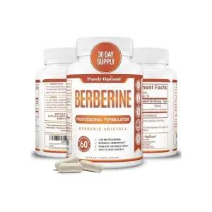 Purely Optimal Berberine HCL - 1200mg | 60 Veggie Capsules