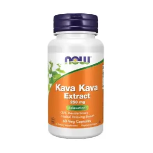 Now Foods Supplements Kava Kava Extract 250 Mg | 60 Veg Capsules
