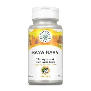 Natural Balance Kava Kava Root Supplement - 60 Veggie Capsules